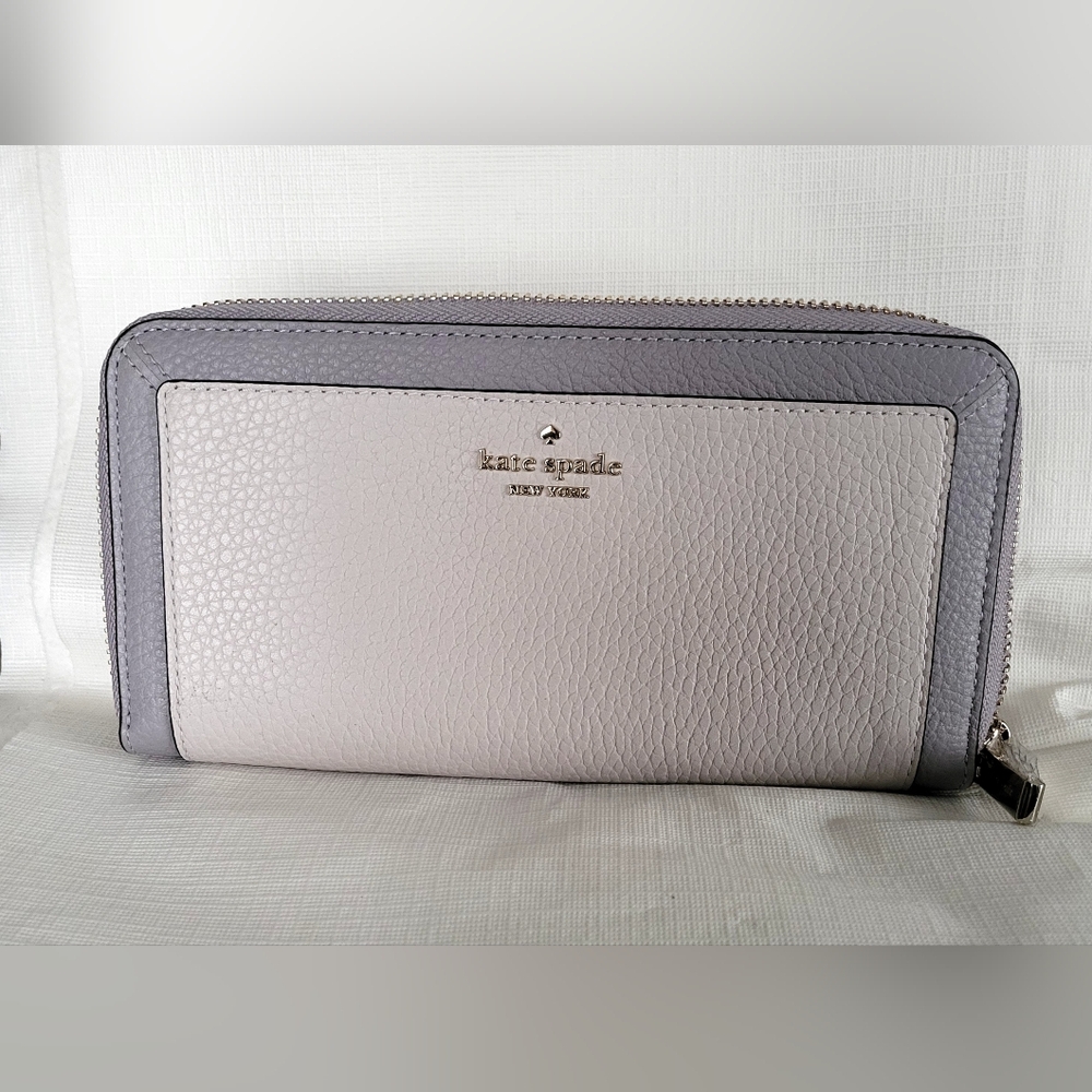Genuine Kate Spade Lena Large Colorblock Continental Zip Around Wallet